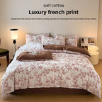 Cotton Bedding Set - Soft Breathable Premium 4-Piece Bed Sheet Set