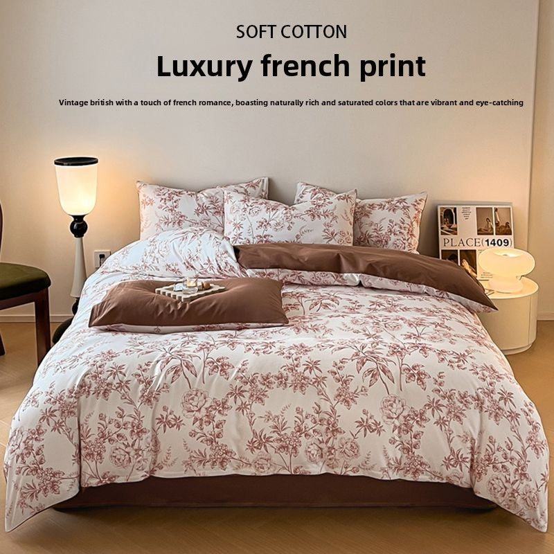 Cotton Bedding Set - Soft Breathable Premium 4-Piece Bed Sheet Set