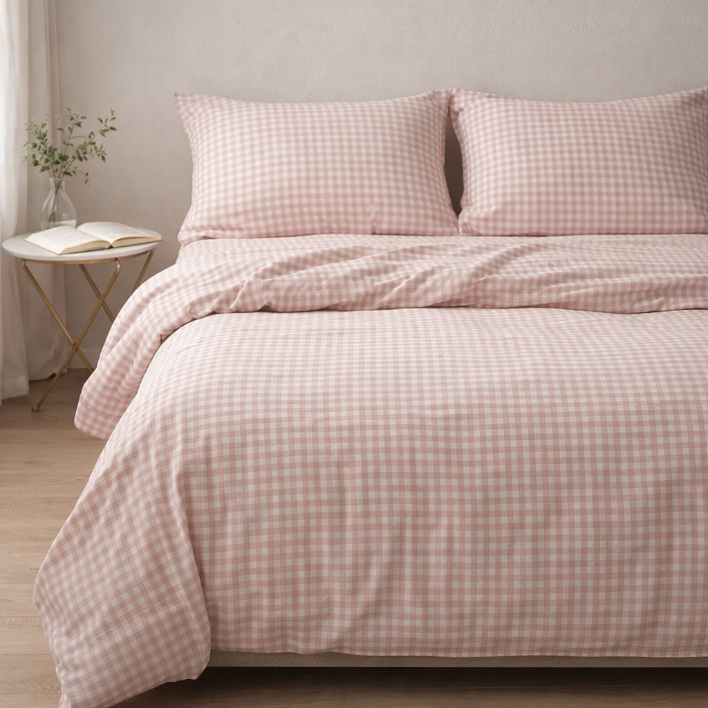 100% French Linen 4 Piece Duvet Cover Set - Luxury Washed Linen Bedding with Fitted Sheet