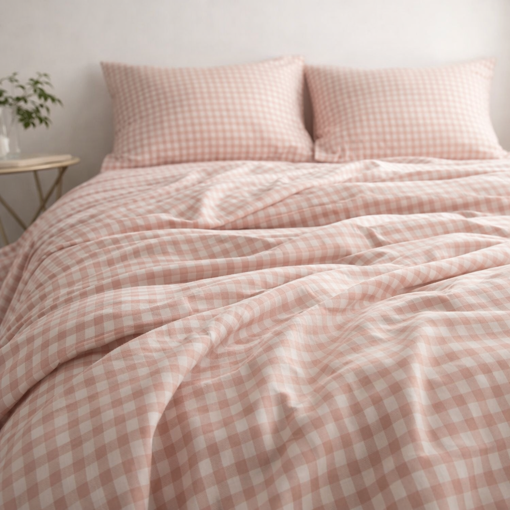 100% French Linen 4 Piece Duvet Cover Set - Luxury Washed Linen Bedding with Fitted Sheet