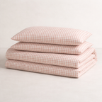 100% French Linen 4 Piece Duvet Cover Set - Luxury Washed Linen Bedding with Fitted Sheet