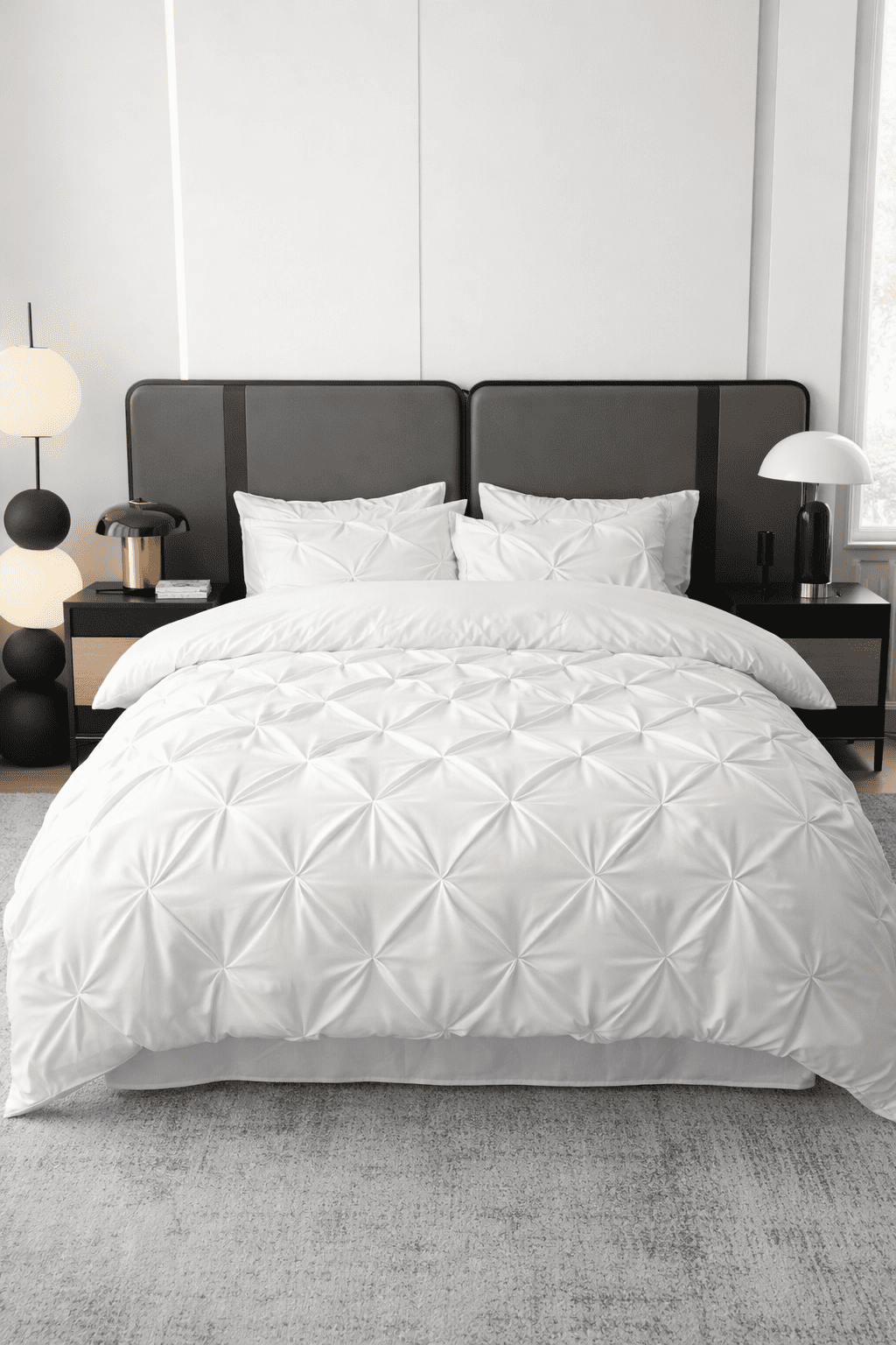 Thickened Ruffled Korean Style Brushed Microfiber Bedding Duvet Cover Set