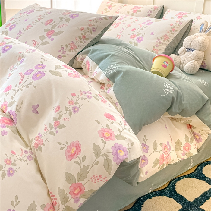 Cotton Bedding Set - Soft Breathable Premium 4-Piece Bed Sheet Set