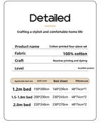 Cotton Bedding Set - Soft Breathable Premium 4-Piece Bed Sheet Set