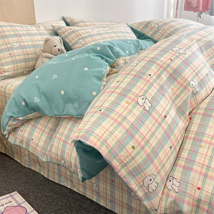 Cotton Bedding Set - Soft Breathable Premium 4-Piece Bed Sheet Set