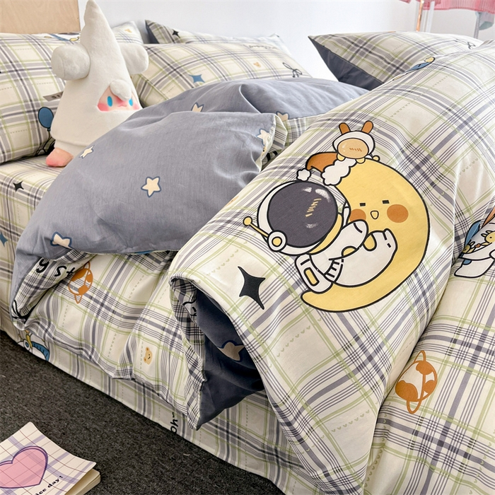 Cotton Bedding Set - Soft Breathable Premium 4-Piece Bed Sheet Set