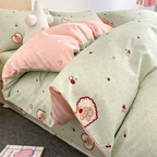 Cotton Bedding Set - Soft Breathable Premium 4-Piece Bed Sheet Set