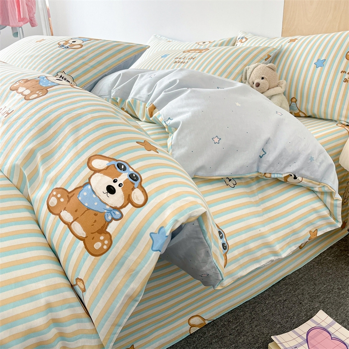 Cotton Bedding Set - Soft Breathable Premium 4-Piece Bed Sheet Set