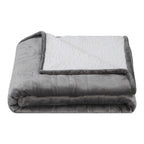 Adjustable Heated Electric Blanket - Soft Wool Fabric Warming Throw