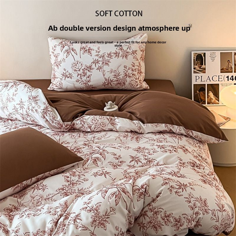 Cotton Bedding Set - Soft Breathable Premium 4-Piece Bed Sheet Set
