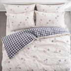 Blanc Cotton Set | Premium Cotton Duvet Cover Set, 4-Piece Soft Breathable Hotel Bedding - Banxia Breeze