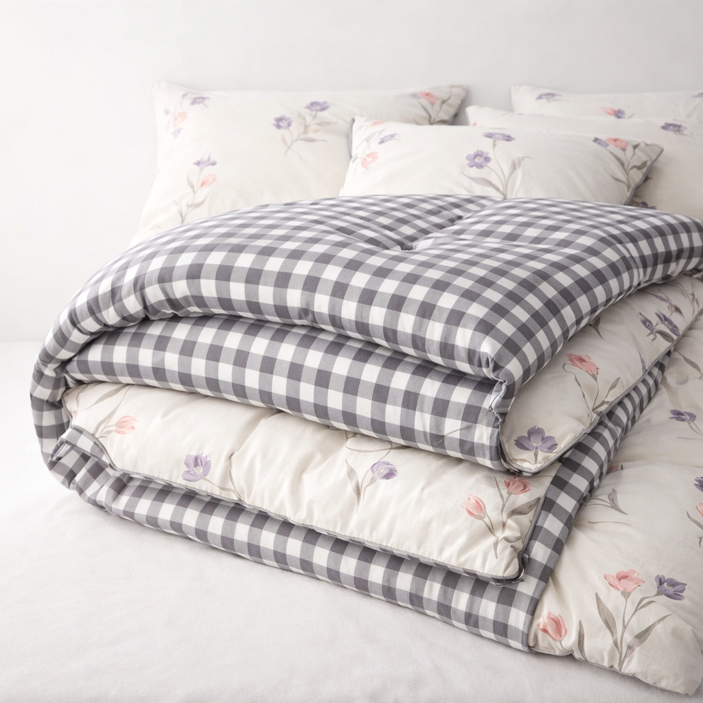 Blanc Cotton Set | Premium Cotton Duvet Cover Set, 4-Piece Soft Breathable Hotel Bedding - Banxia Breeze