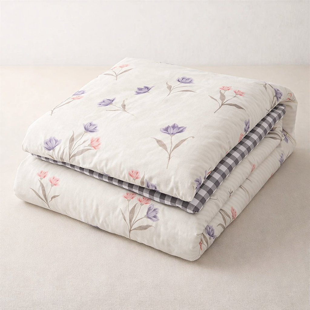 Blanc Cotton Set | Premium Cotton Duvet Cover Set, 4-Piece Soft Breathable Hotel Bedding - Banxia Breeze