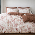 Blanc Cotton Set | Premium Cotton Duvet Cover Set, 4-Piece Soft Breathable Hotel Bedding - Fireworks Romantic