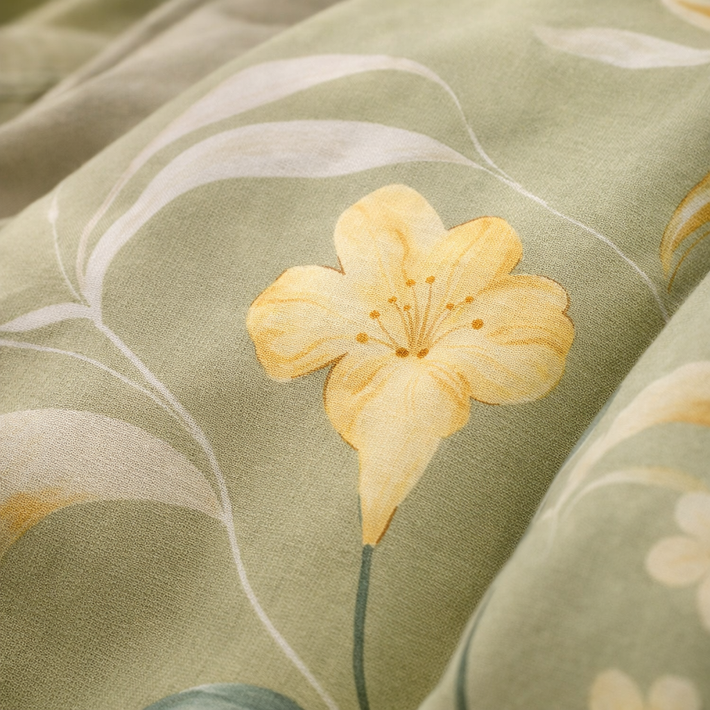 Blanc Cotton Set | Premium Cotton Duvet Cover Set, 4-Piece Soft Breathable Hotel Bedding - Light Beauty