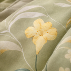 Blanc Cotton Set | Premium Cotton Duvet Cover Set, 4-Piece Soft Breathable Hotel Bedding - Light Beauty