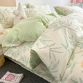 Blanc Cotton Set | Premium Cotton Duvet Cover Set, 4-Piece Soft Breathable Hotel Bedding - Ye Qu