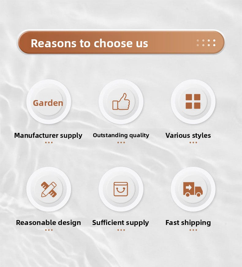 List of reasons to choose a product or service provider, with icons and text on a light gray background.