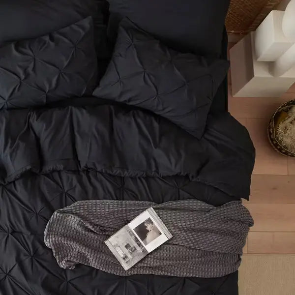 Thickened Ruffled Korean Style Brushed Microfiber Bedding Duvet Cover Set