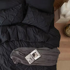 Thickened Ruffled Korean Style Brushed Microfiber Bedding Duvet Cover Set