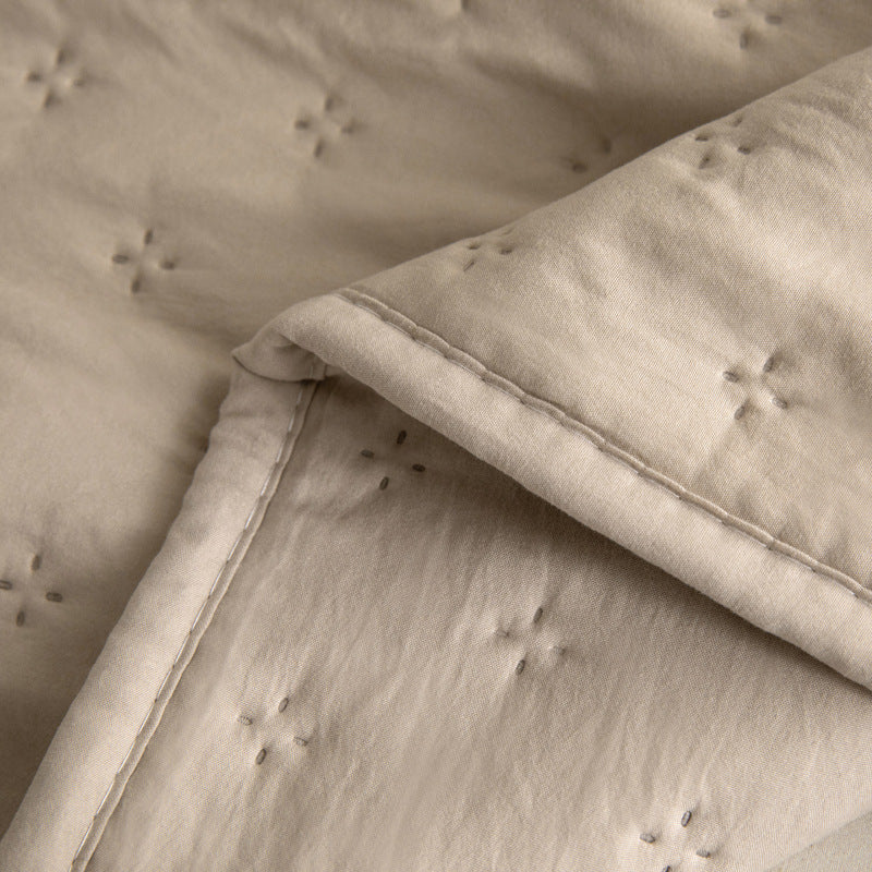 Mistral Quilt | Cooling Summer Comforter - Ultrasonic Quilted Lightweight Breathable Quilt - Beige Color