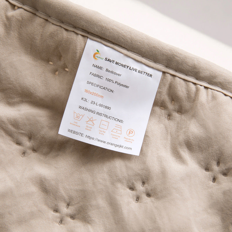Mistral Quilt | Cooling Summer Comforter - Ultrasonic Quilted Lightweight Breathable Quilt - Beige Color