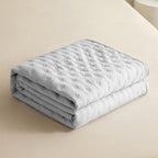 Mistral Quilt | Cooling Summer Comforter - Ultrasonic Quilted Lightweight Breathable Quilt - Light Gray Color