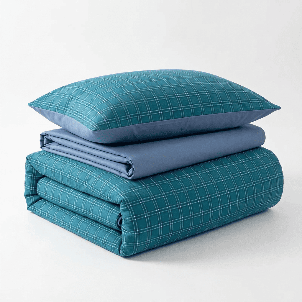 Nori Cotton Set | Japanese Style Washed Cotton Duvet Cover, Button Closure Bedding Set - Baolange
