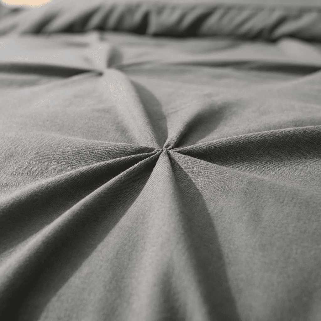 Ruelle Ruffle Set | Korean Style Ruffled Duvet Cover - Brushed Microfiber Bedding Set - Dark Gray Color