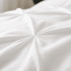 Ruelle Ruffle Set | Korean Style Ruffled Duvet Cover - Brushed Microfiber Bedding Set - White Color