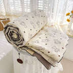 Soja Quilt | Soybean Fiber Cooling Comforter, Sustainable Bedding, Silky Breathable Summer Quilt - Dean Bear