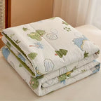 Soja Quilt | Soybean Fiber Cooling Comforter, Sustainable Bedding, Silky Breathable Summer Quilt - Dinosaur Planet