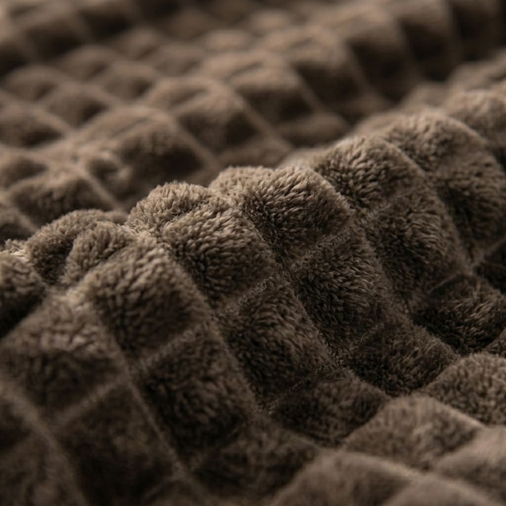 Velour Throw | Rabbit Fleece Throw Blanket - Double-Sided Plush Warm Throw, Luxury Layering Blanket - Dark Gray Color