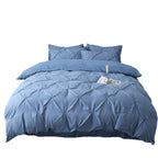 Thickened Ruffled Korean Style Brushed Microfiber Bedding Duvet Cover Set
