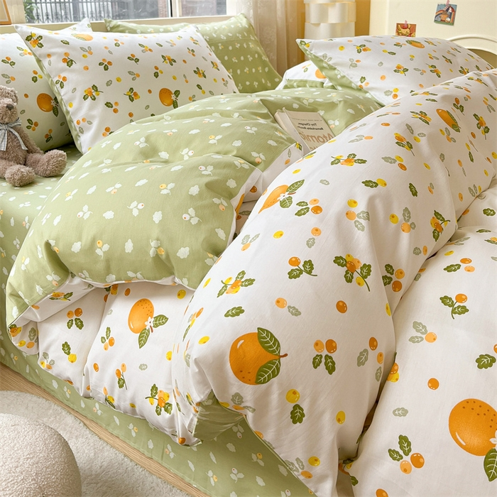 Cotton Bedding Set - Soft Breathable Premium 4-Piece Bed Sheet Set