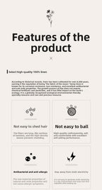 100% French Linen 4 Piece Duvet Cover Set - Luxury Washed Linen Bedding with Fitted Sheet