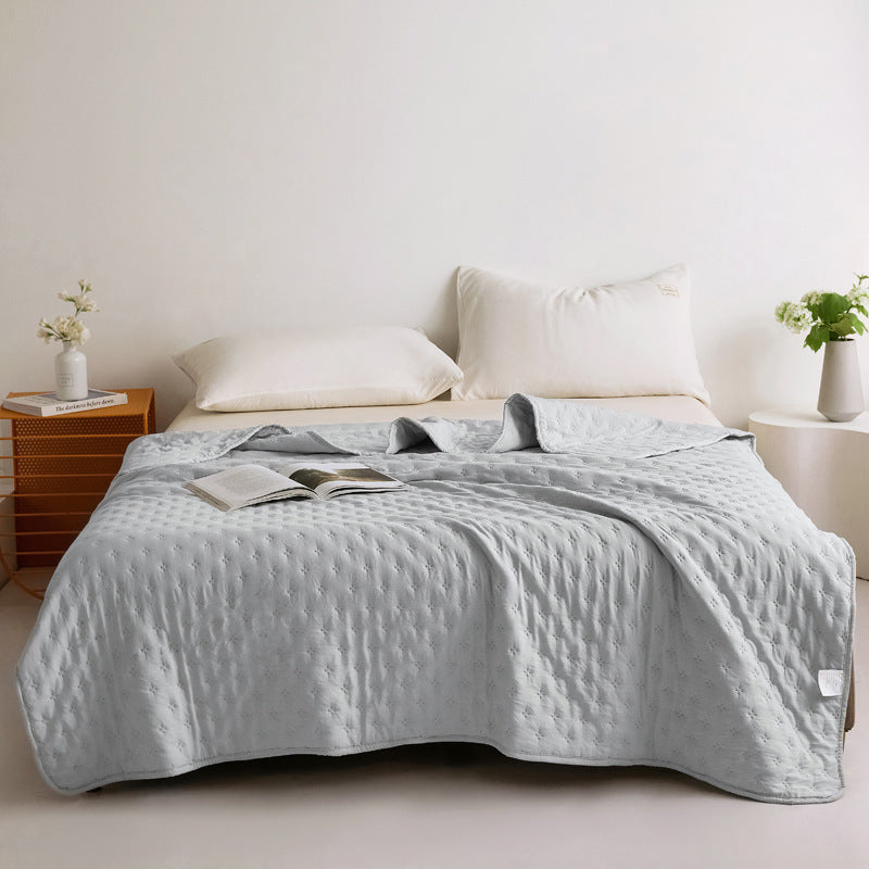 Ultrasonic Quilted Air Conditioner Quilt - Lightweight Cooling Summer Comforter